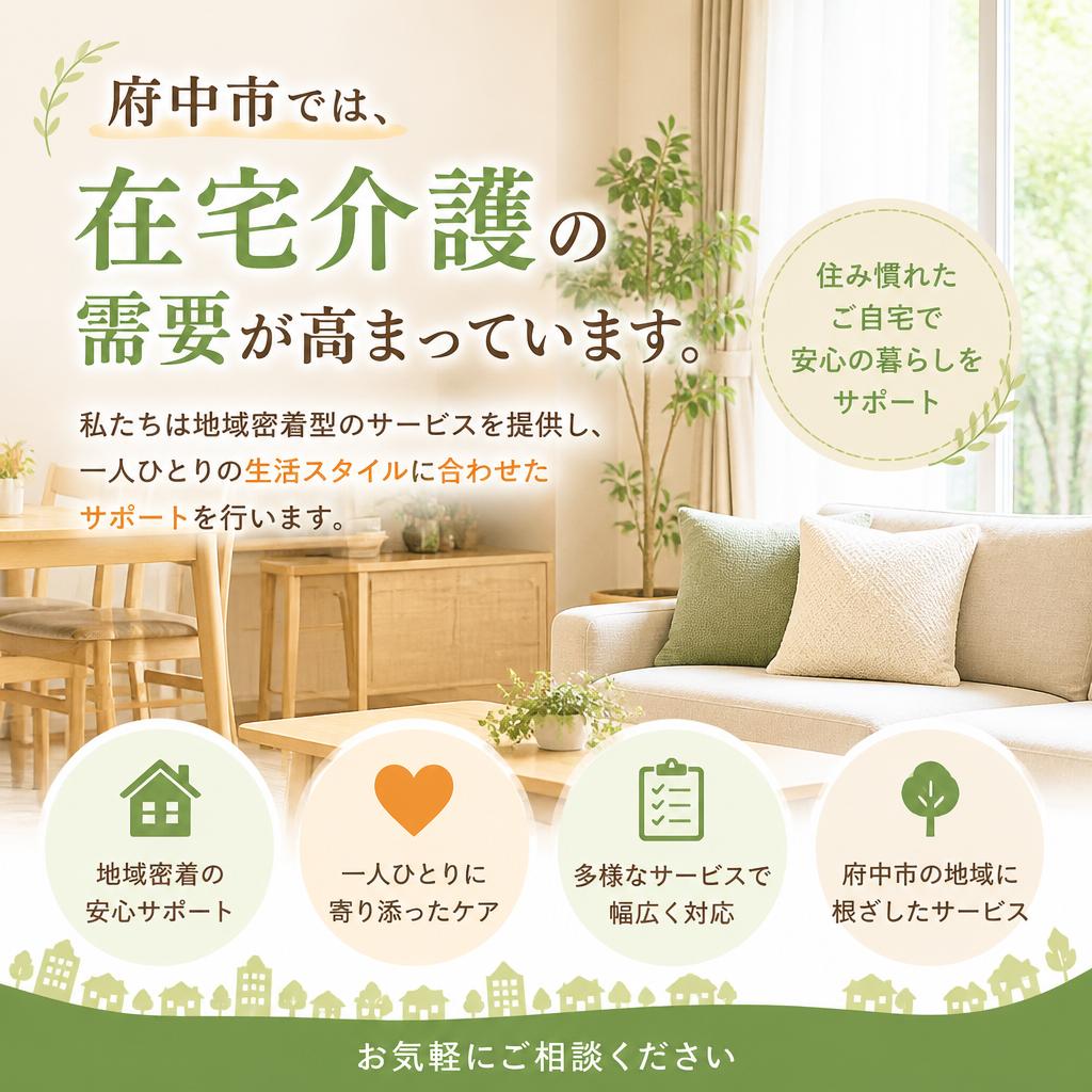 府中市における在宅介護の重要性